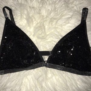 Sequin bra